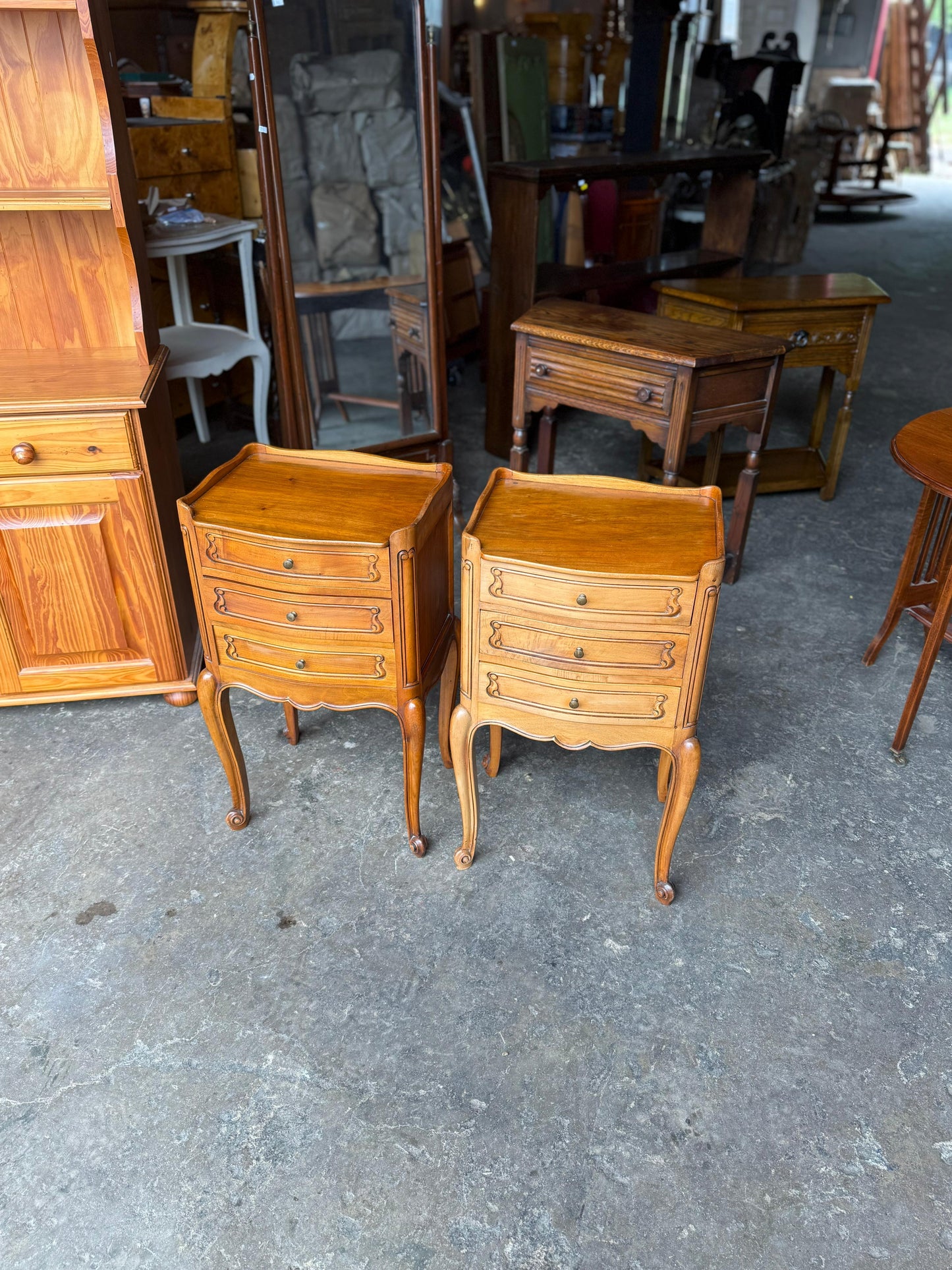 Pair of French Nightstands