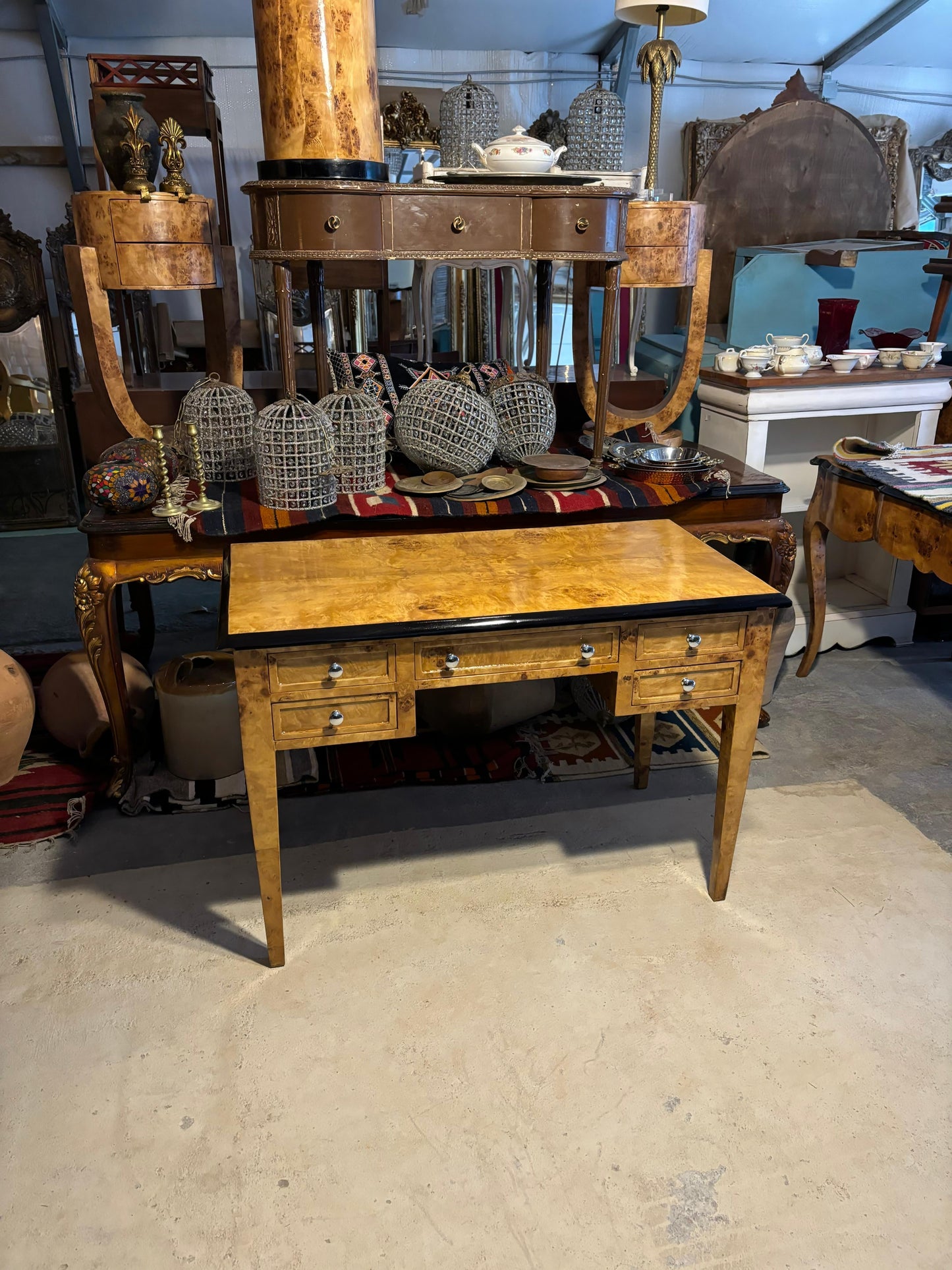 Burl Wood Desk