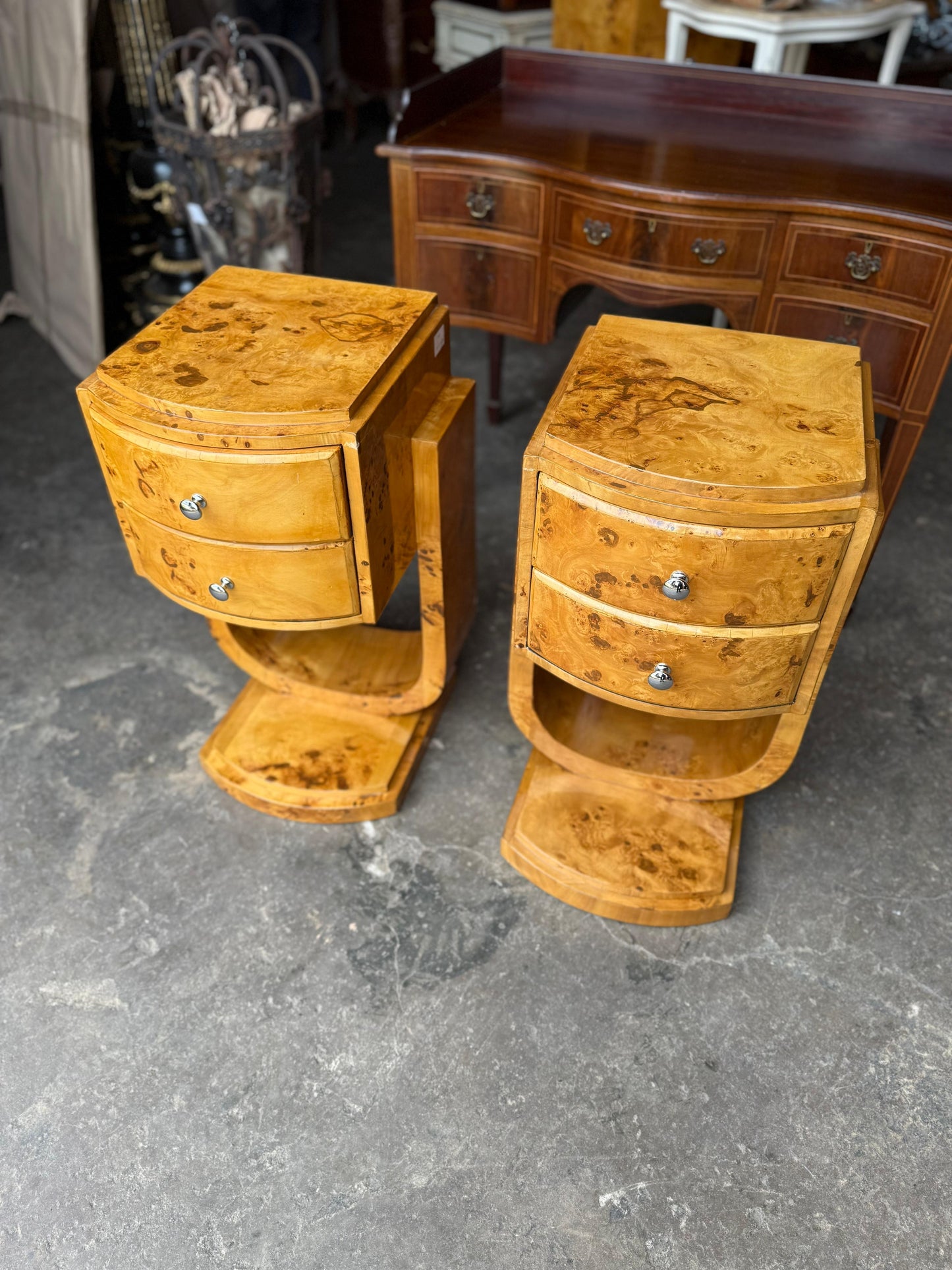 Pair of Art Deco Nightstands
