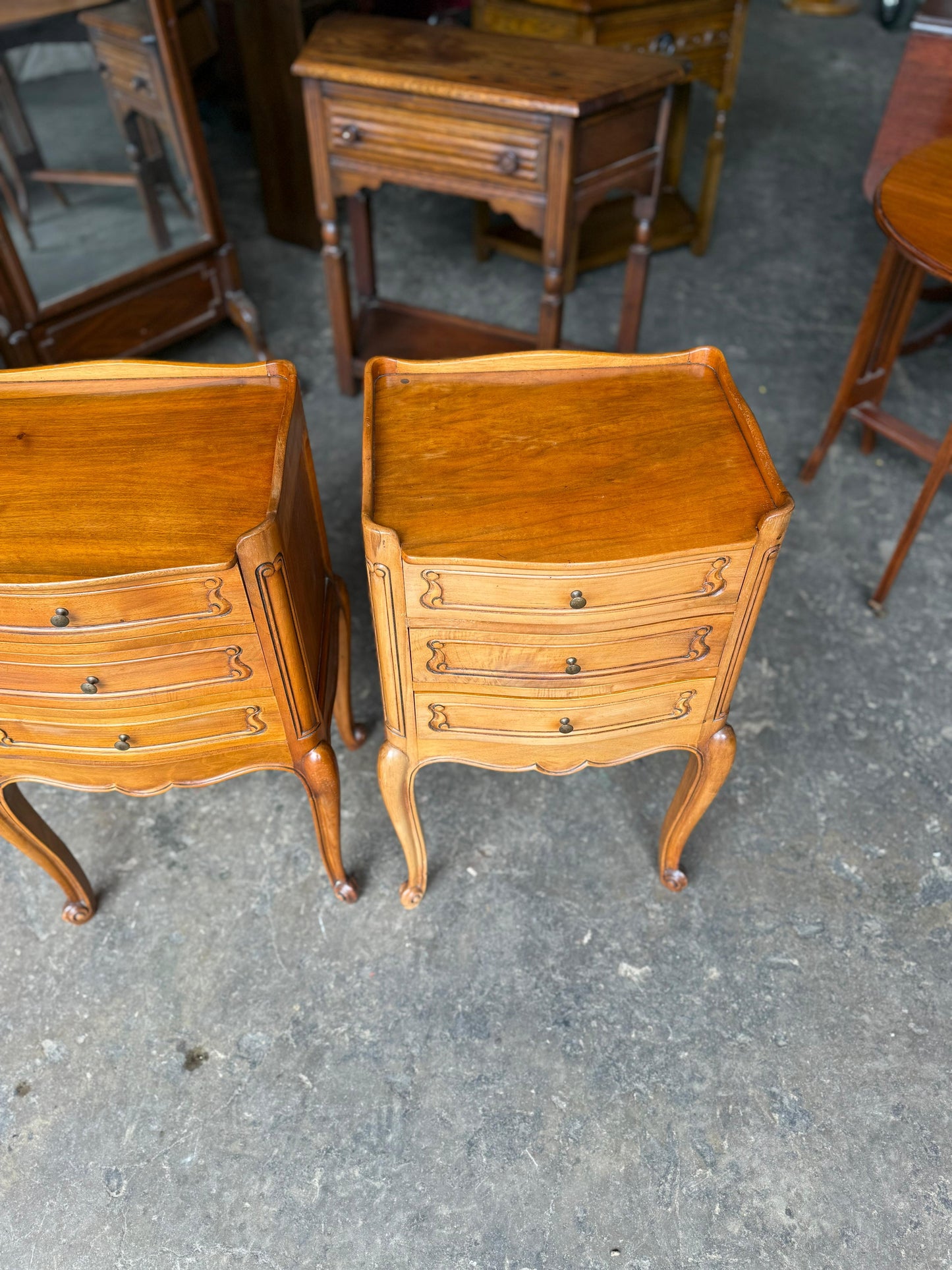 Pair of French Nightstands