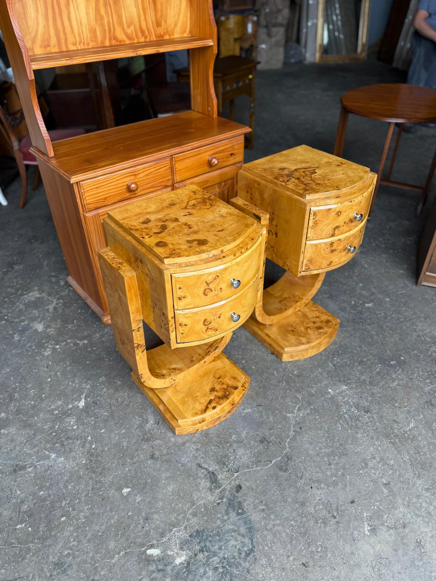 Pair of Art Deco Nightstands