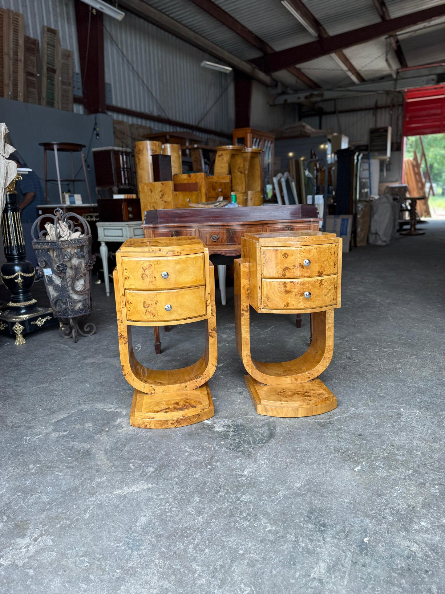 Pair of Art Deco Nightstands