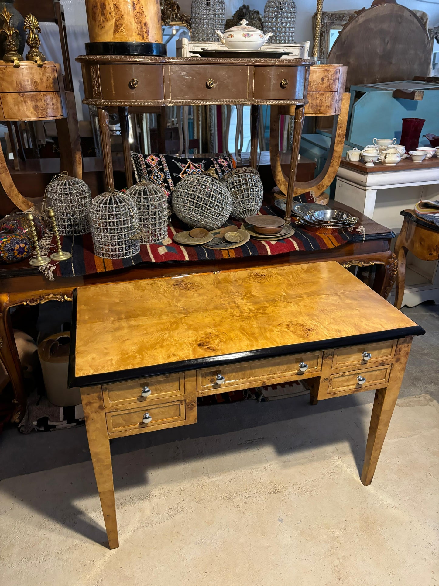 Burl Wood Desk
