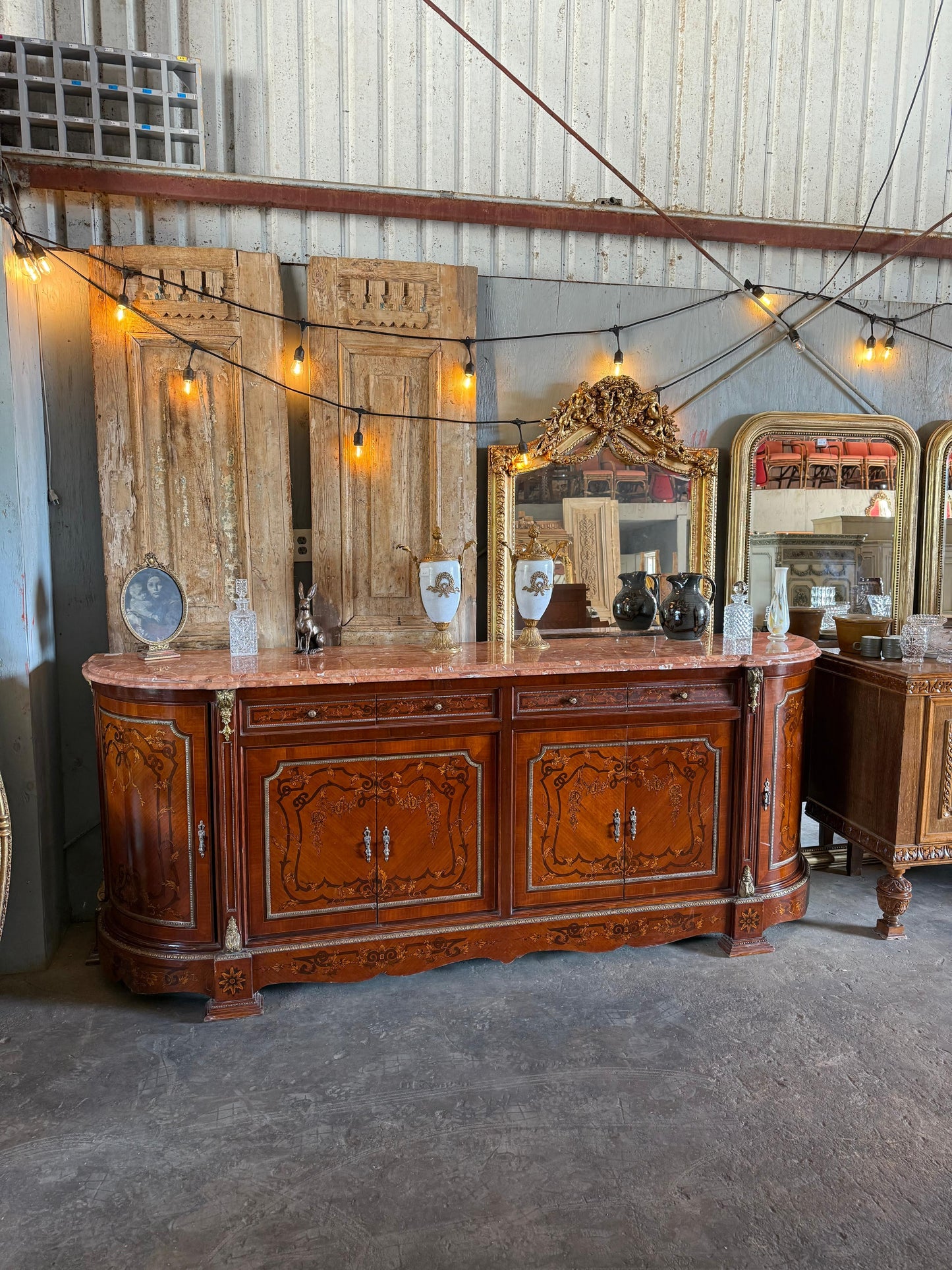 Lovely Marble Top Sideboard