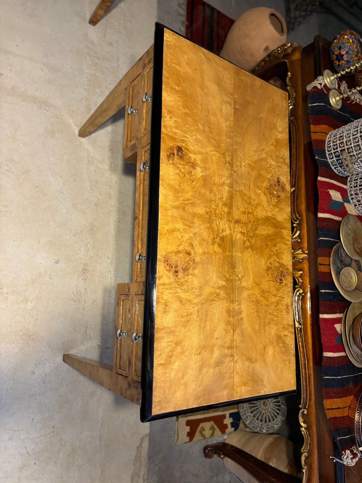 Burl Wood Desk