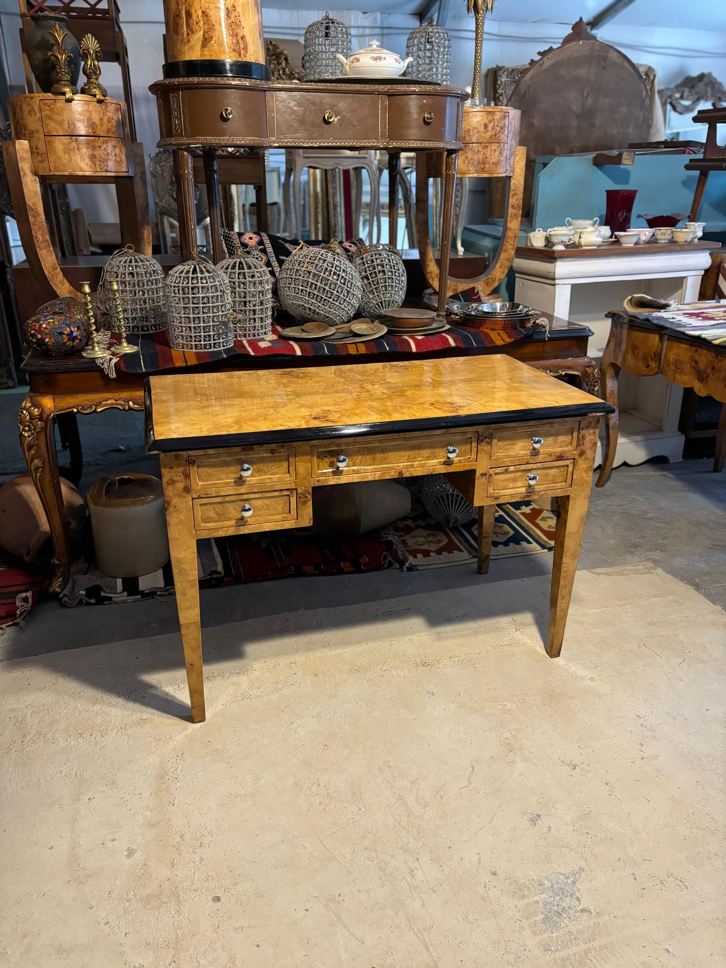 Burl Wood Desk